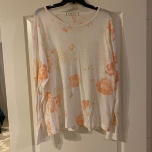 We The Free- oversized, floral, cotton t-shirt